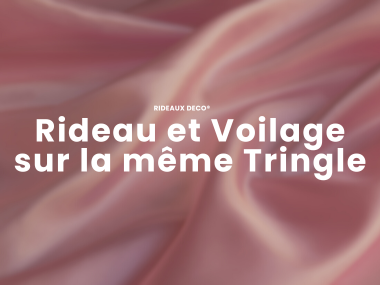 Comment mettre voilage et rideaux sur la même tringle ? Rideaux Deco