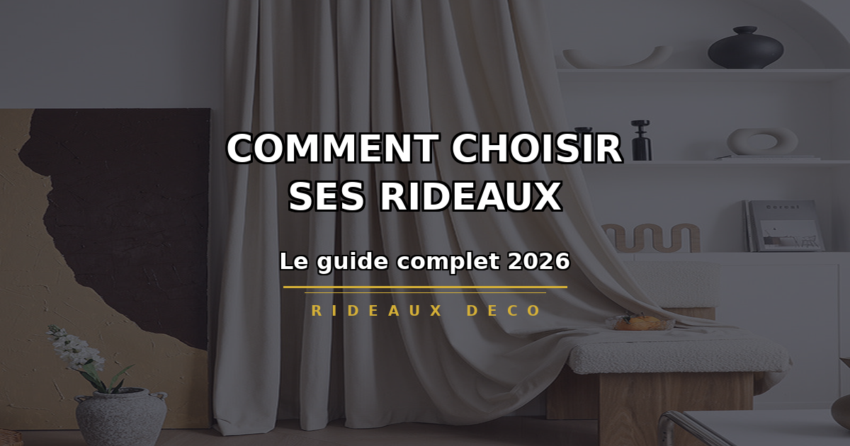 Comment choisir ses rideaux : le guide complet 2026
