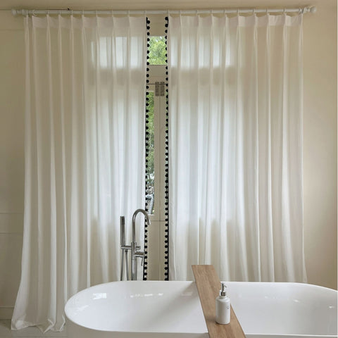 174 FELIX Sheer Curtain, Jacquard Fabric, Bamboo Pattern €53.00
