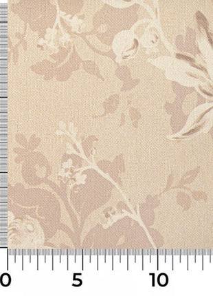 a ruler with a flower pattern on it