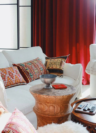 Elegant Deco Red Curtain