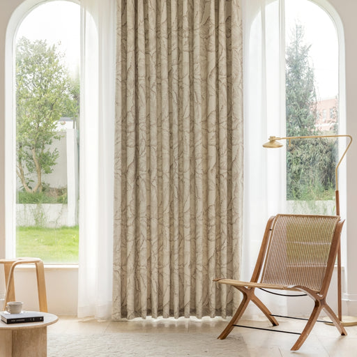 a chair sitting in front of a window