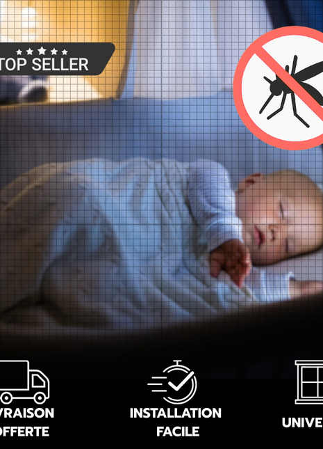 Scratch-resistant mosquito net for windows