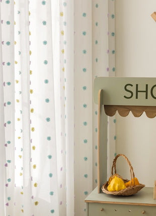 a shelf with a basket of fruit on top of it