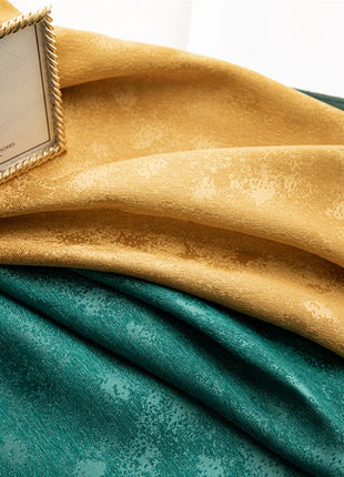 Rideau Vert et Or Salon