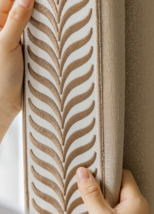 Rideau Beige Doré Tendance