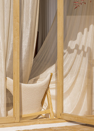 Voilage Beige Romantique