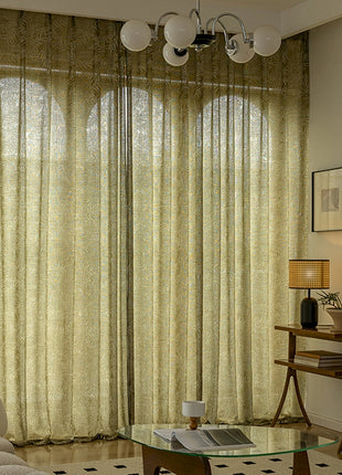 a living room with a couch and a table