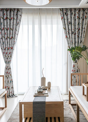 Rideau Motifs Perroquet