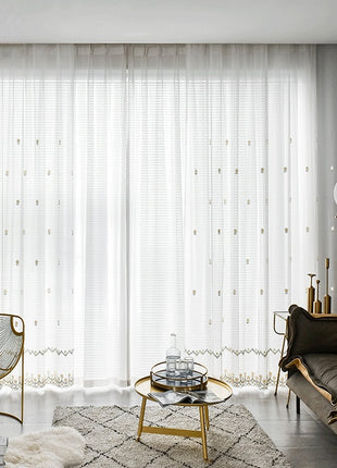Voilage Blanc Moderne Salon