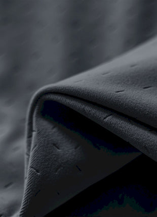 a close up of a black and white photo of a blanket