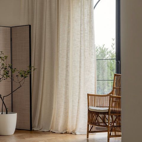 167 Clarenza Sheer, Custom Sheer, Natural and Slub Effect Fabric €50.00