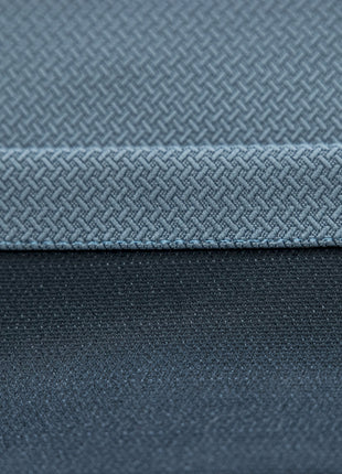 a close up view of a blue fabric