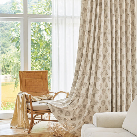 151 PUMPI Curtains, Chenille Pumpkin Jacquard Fabric, Custom Blackout Curtain €90.50