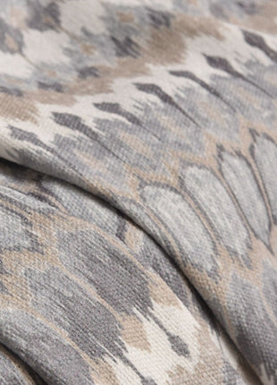 a close up of a fabric with a pattern on it