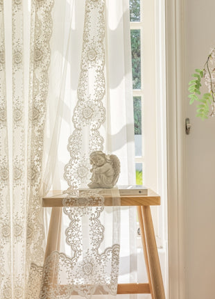 a small table with a stuffed animal on top of it
