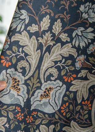 Rideau Bleu Marine Vintage