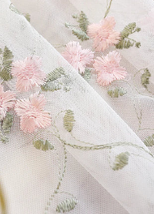 Voilage Motifs Vintage Rose