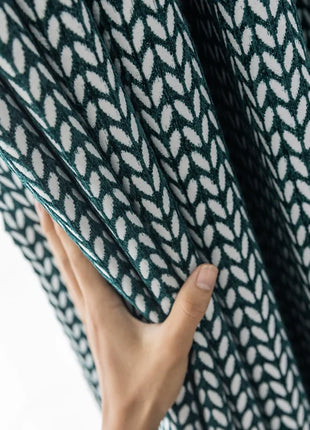 Rideau Moderne Vert Motifs