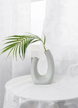 Voilage Blanc Motifs Elegant