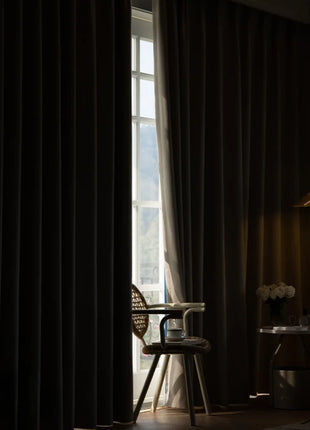 Rideau Beige Chambre Moderne