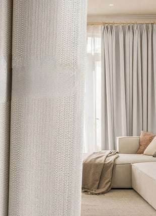 Rideau Blanc Cassé Boheme