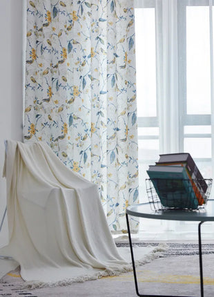 Rideau Léger Motifs Nature