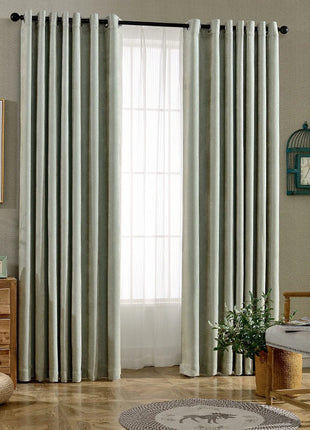 Rideau Bleu Clair Geometrique