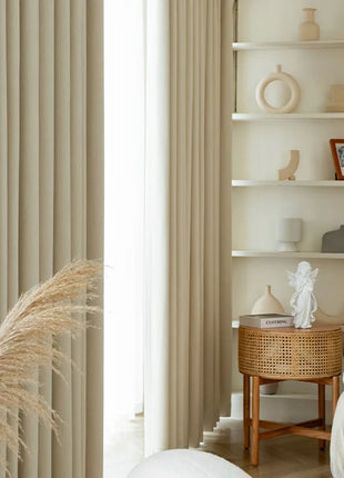 Rideau Blanc Cassé Chenille