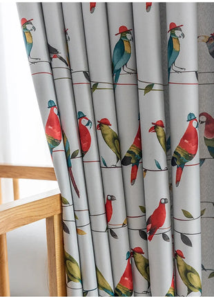 Rideau Motifs Perroquet