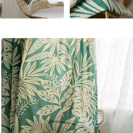 Modern Jungle Green Curtain