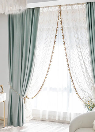 Rideau Bleu Clair Luxe