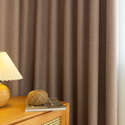 Brown Linen Curtain