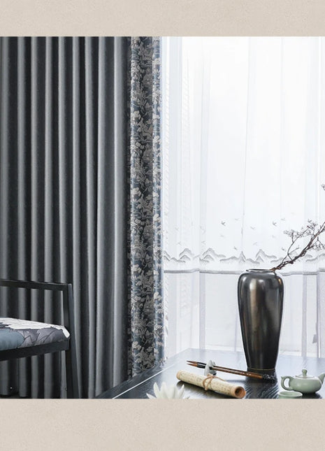 Rideau Argenté Salon Moderne