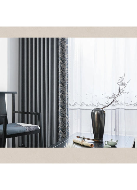 Rideau Argenté Salon Moderne
