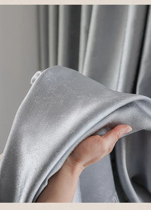 Rideau Argenté Salon Moderne