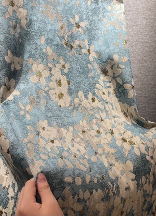 Rideau Bleu et Blanc Romantique