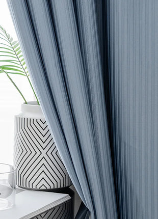Rideau Bleu Elegant Moderne