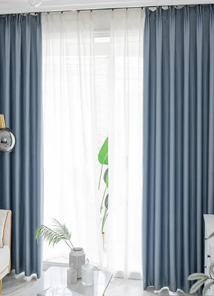 Rideau Bleu Elegant Moderne