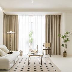 Rideau Elegant Velours Beige