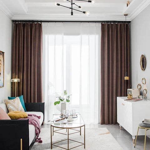 Brown Velvet Curtain