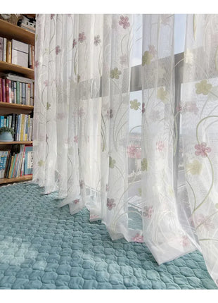 Voilage Chambre Blanc Fleurs