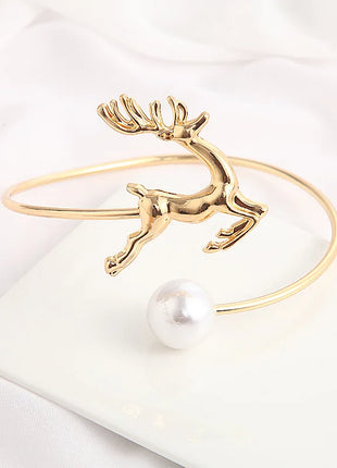 Elegant Deer and Pearl Curtain Tieback