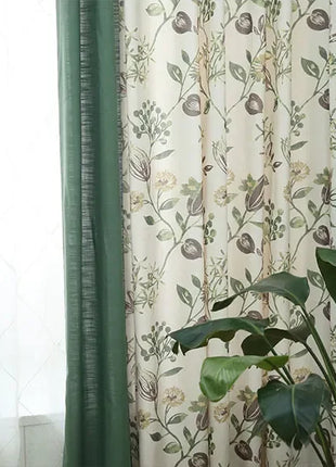 Floral Elegance Tropical Curtains