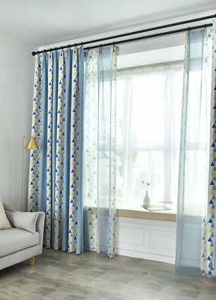 Rideau Chambre Enfant Geometrique