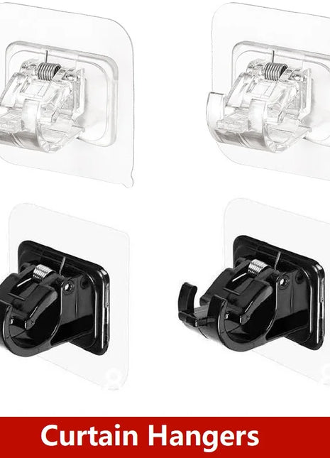 Self-Adhesive Curtain Rod Brackets (2-4pcs)