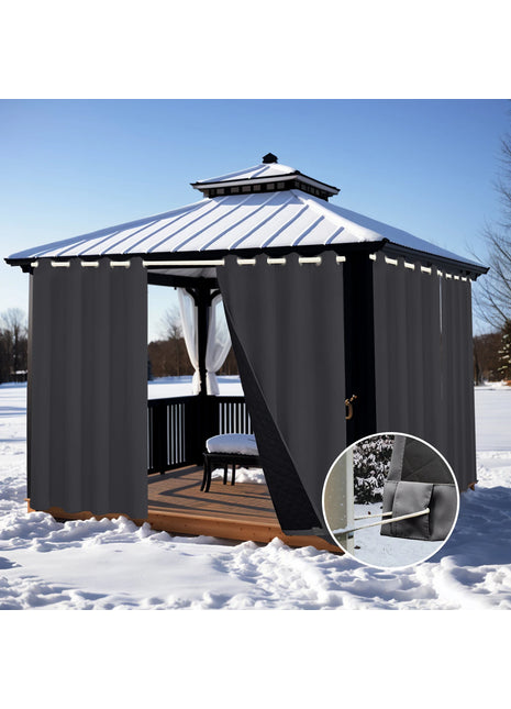 Rideau Extérieur Isolant Gris