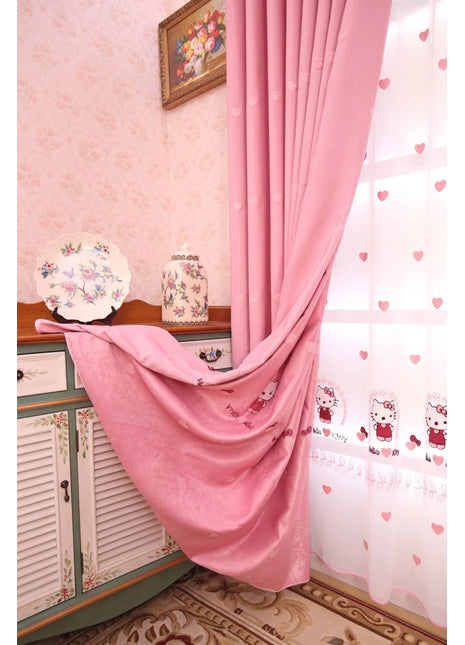 Rideau Chambre Bébé Rose