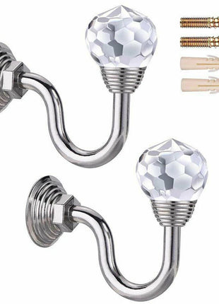 Wall Hooks with Crystal – Set of 2