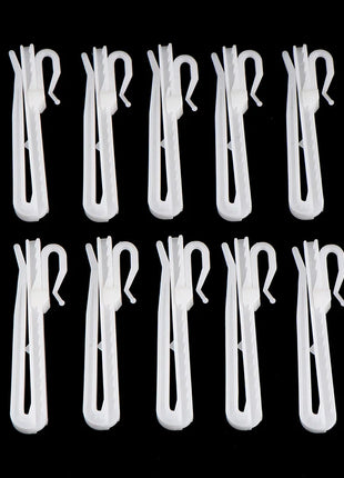 Plastic Curtain Hooks Pack of 10